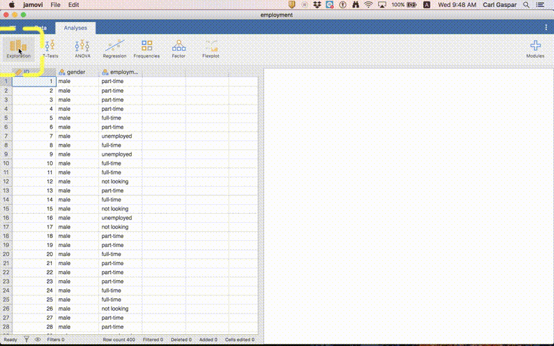 how to get a simple frequency plot